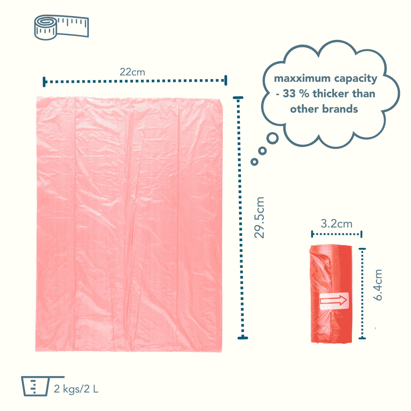 Biodegradable Floral Scented Pet Poop Bags - 120 Bags2