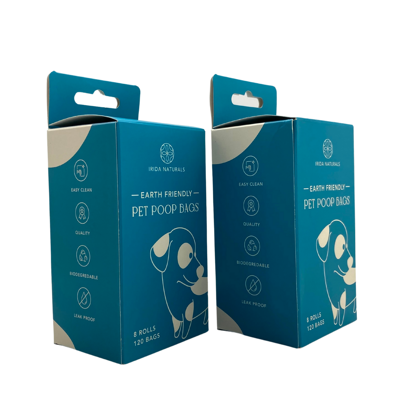 Irida Naturals Compostable Pet Poop Bags Floral scent - 120 Bags