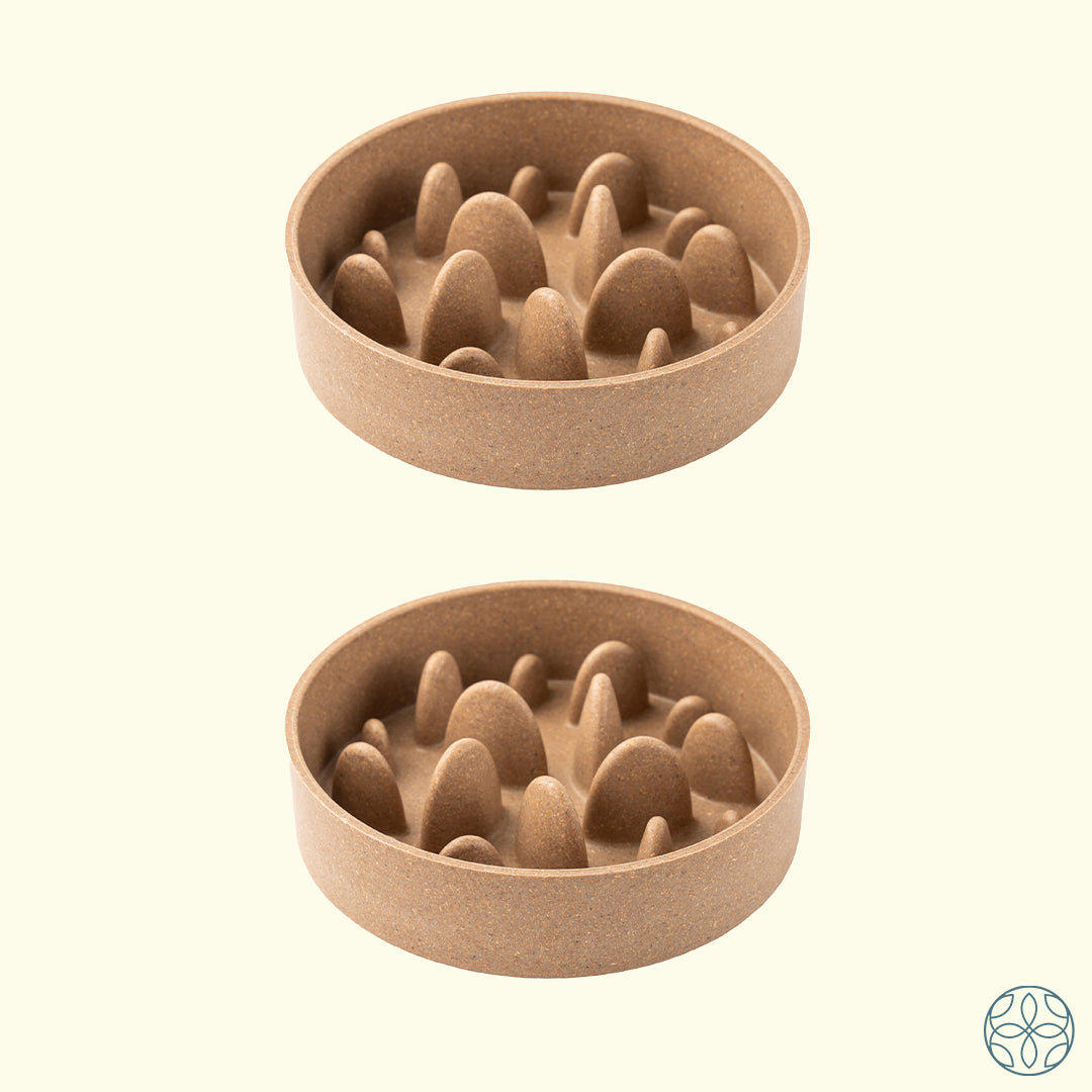 Rice Husk Slow Feeder Bowl Mid - 14 CM