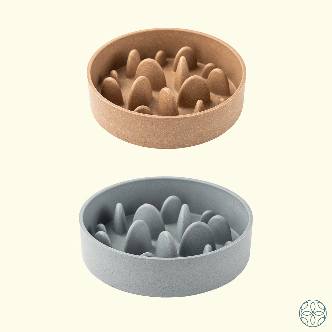 Rice Husk Slow Feeder Bowl Mid - 14 CM