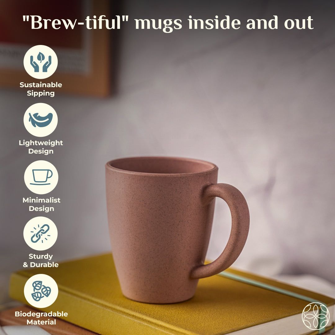 Rice Husk Coffee Mugs - 300ml