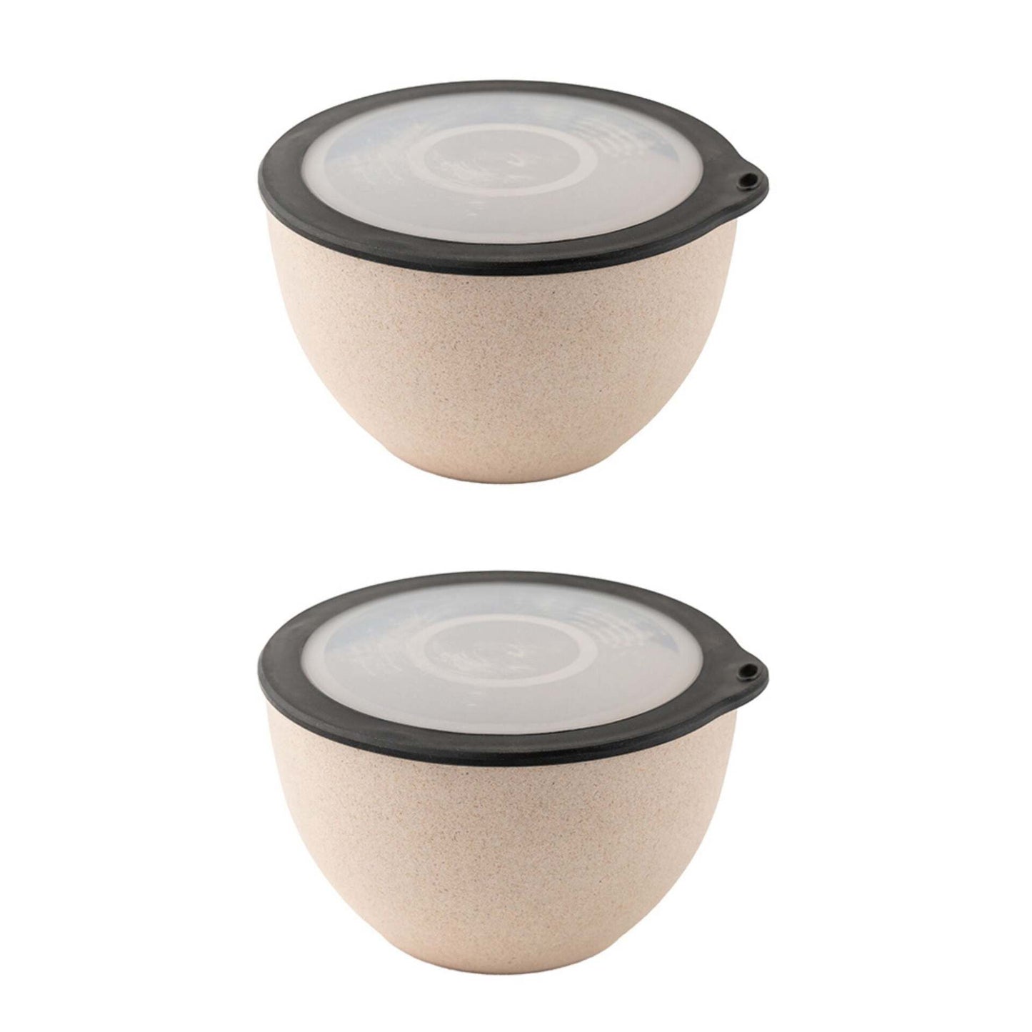 Rice Husk And Bamboo Fiber Serving Bowl With Lid - 2.9L