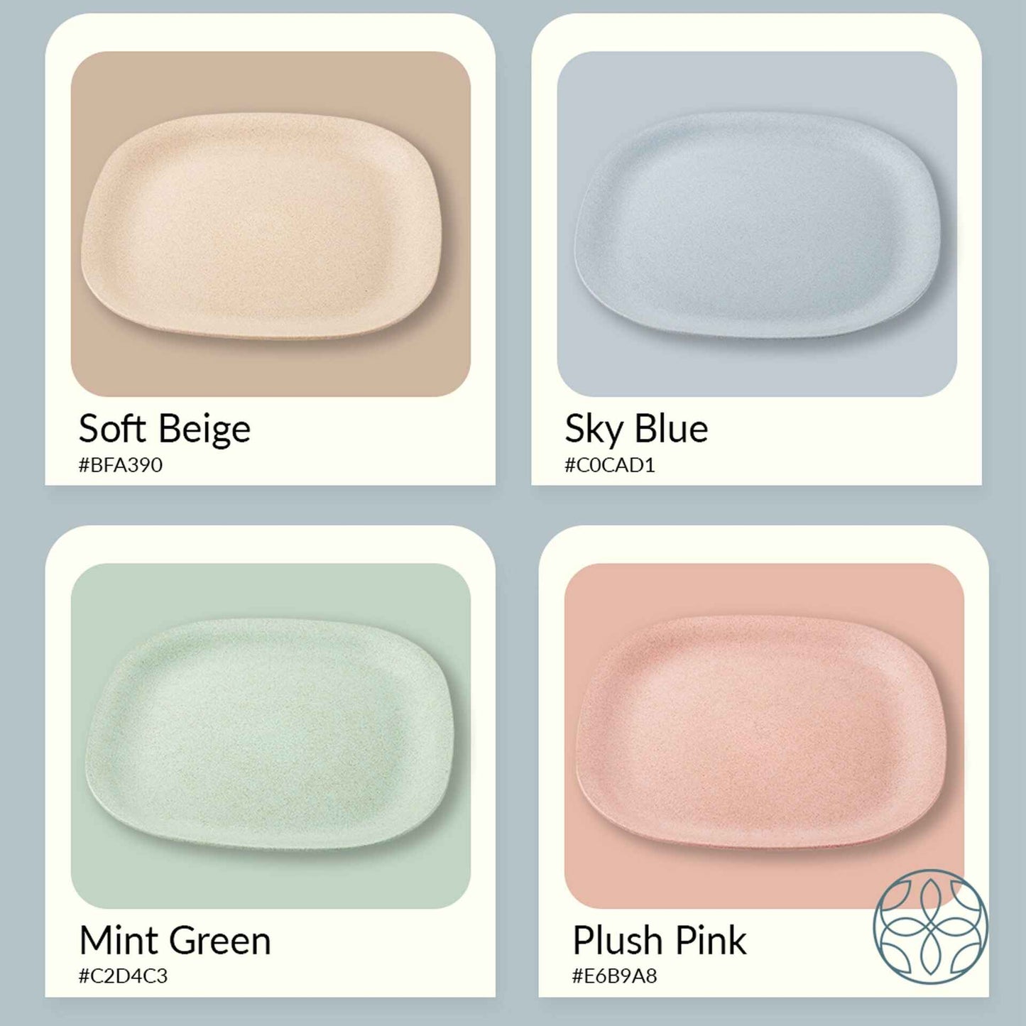 Rice husk And Bamboo Fiber Dinner Plates 9