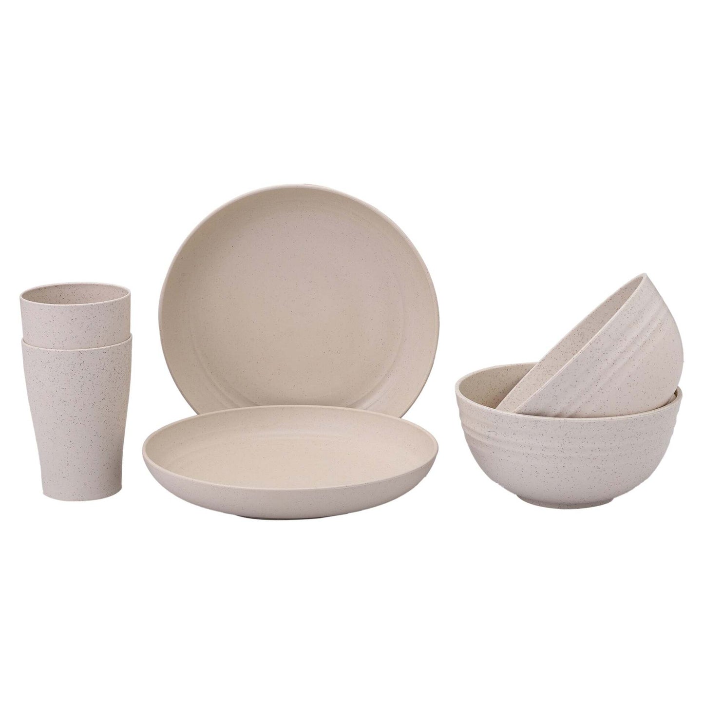 Wheat Straw Couple Dinner Set