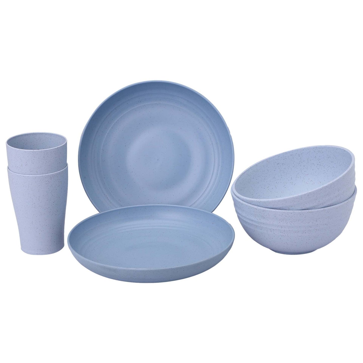 Wheat Straw Couple Dinner Set
