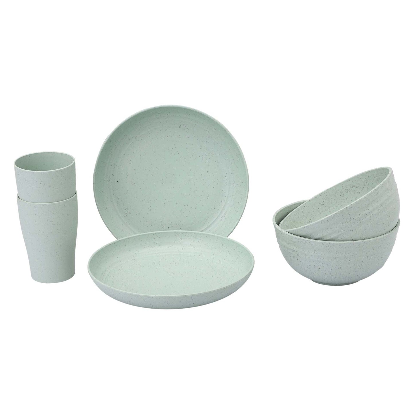 Wheat Straw Couple Dinner Set