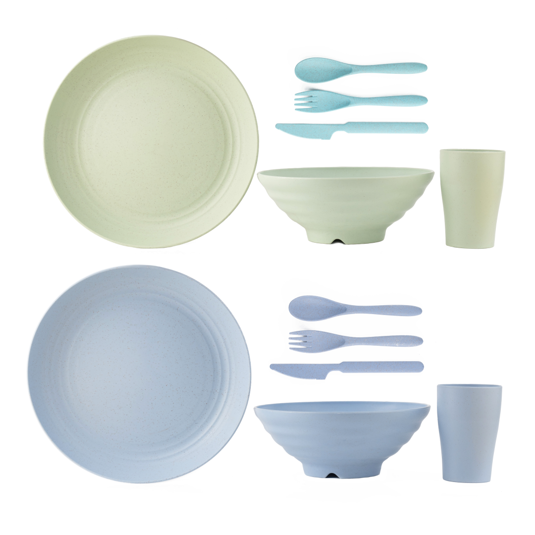 Wheat Straw Gift Set Eco Dinner Delights Combo