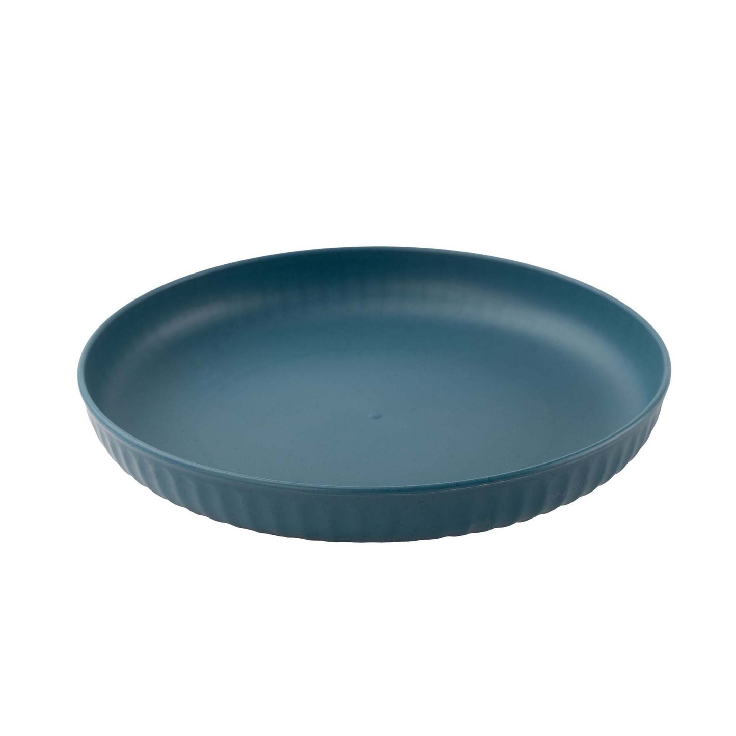 Wheat Straw and Bamboo Fiber Fluted Snack Plates Set Of 4