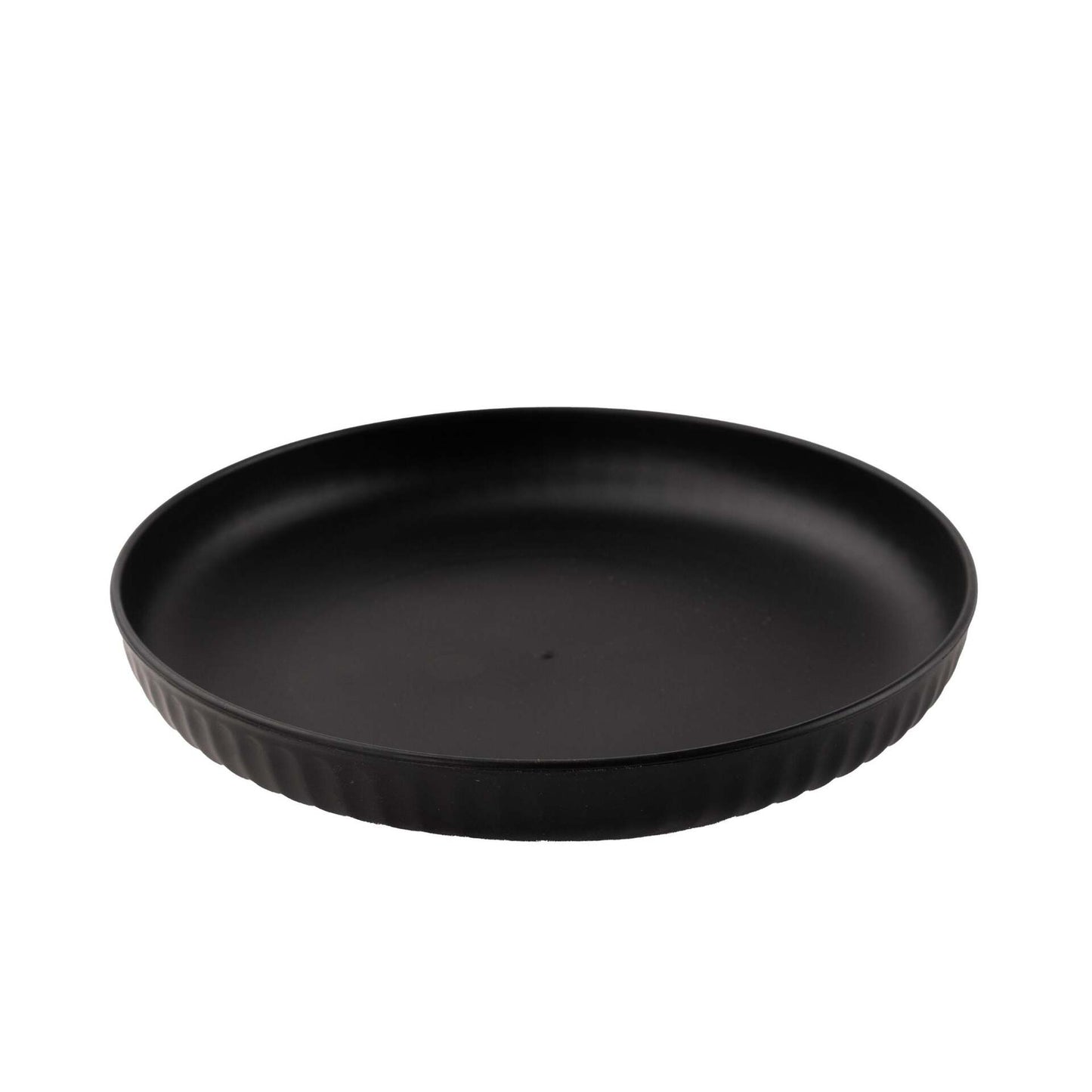 Wheat Straw and Bamboo Fiber Fluted Snack Plates Set Of 4