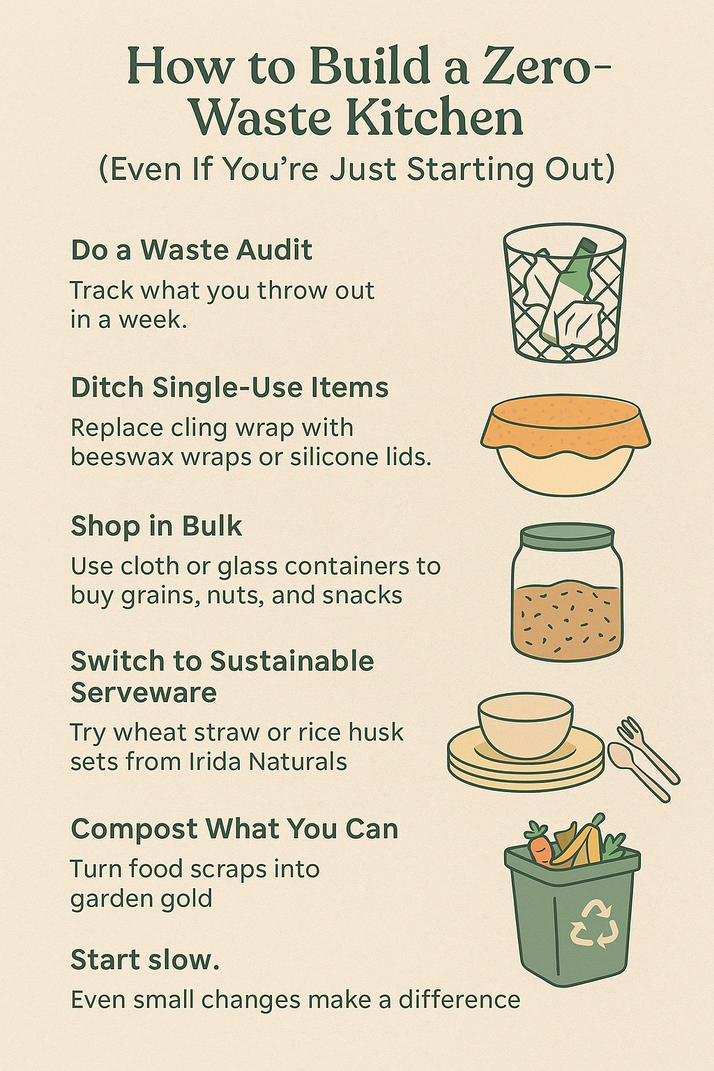 How to Build a Zero-Waste Kitchen (Even If You’re Just Starting Out)