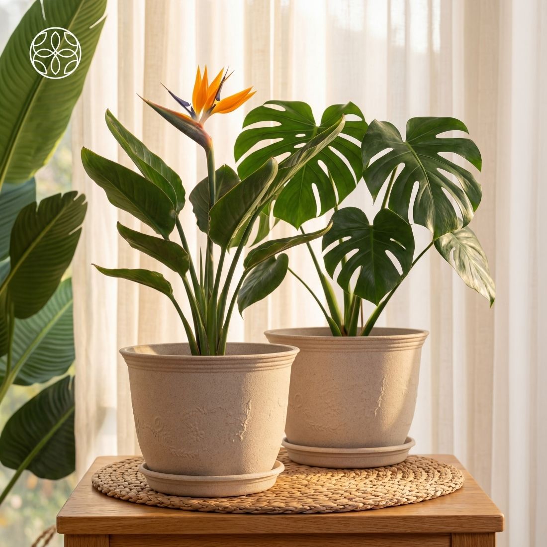 Eco Friendly Rice Husk Jasmine 8 inch Pots & Planter