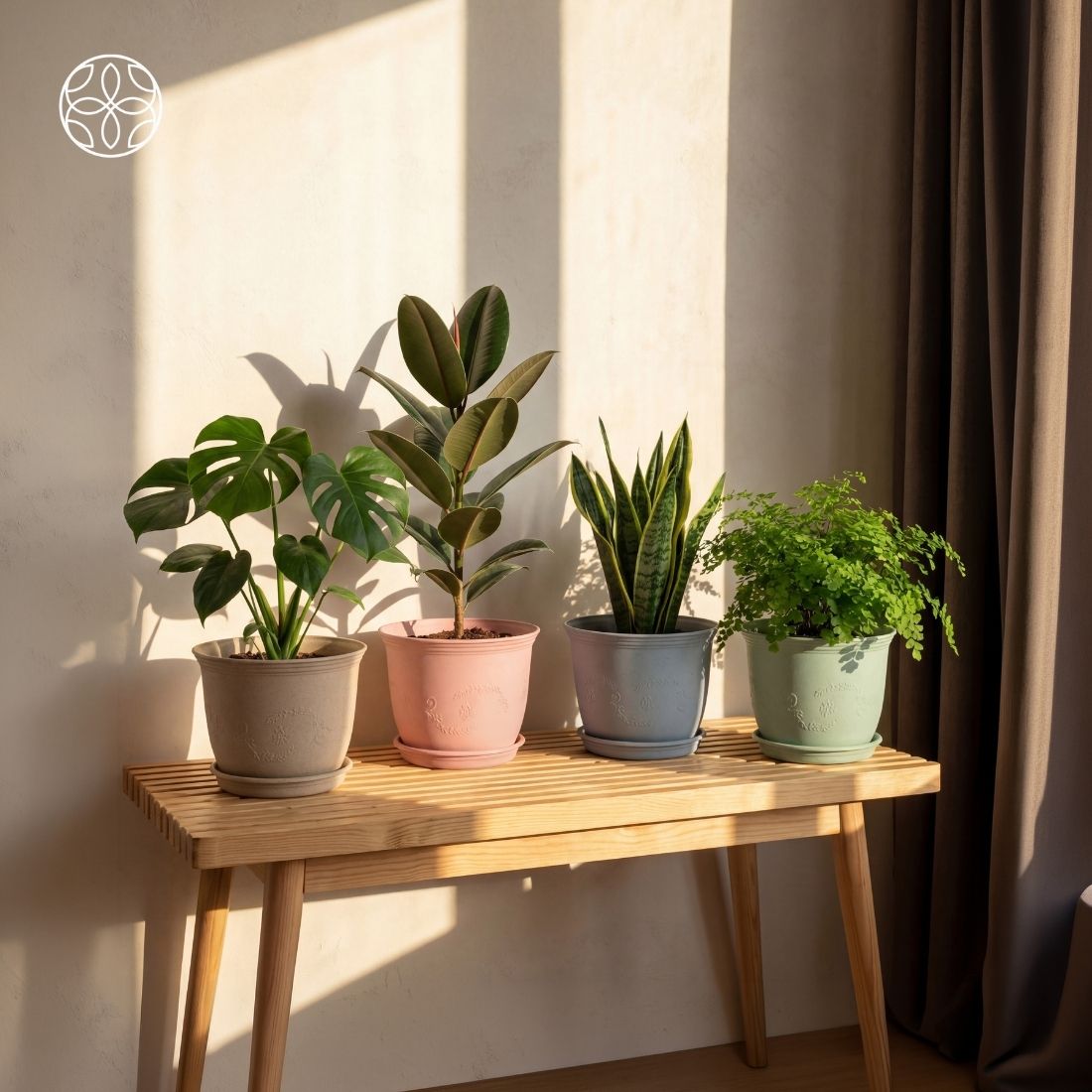 Eco Friendly Rice Husk Jasmine 12 inch Pots & Planter