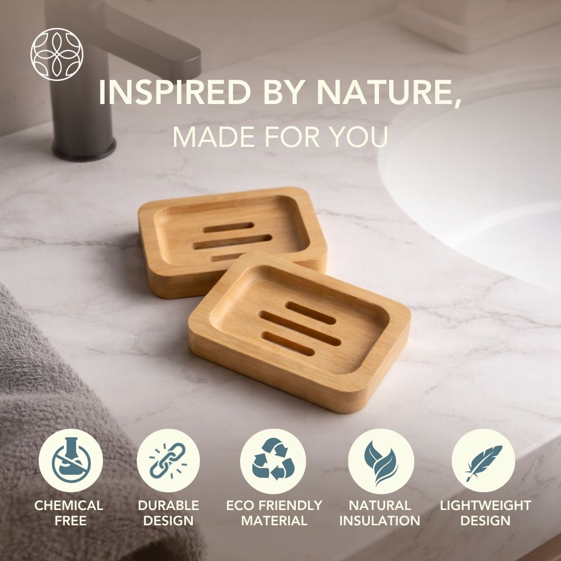 Eco-Friendly Bamboo Soap Case