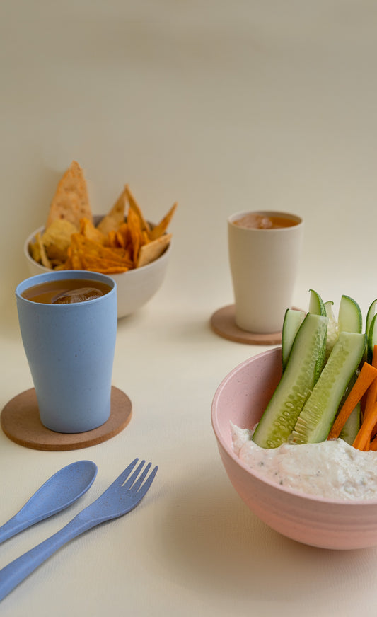 Wheat Straw Couple's Dinner Set