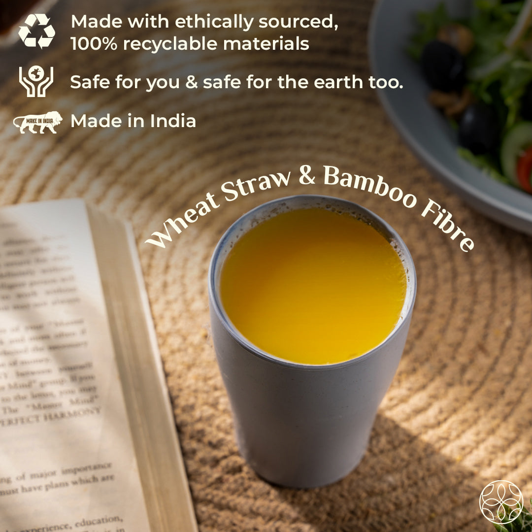 Wheat Straw Cups - Set of 4