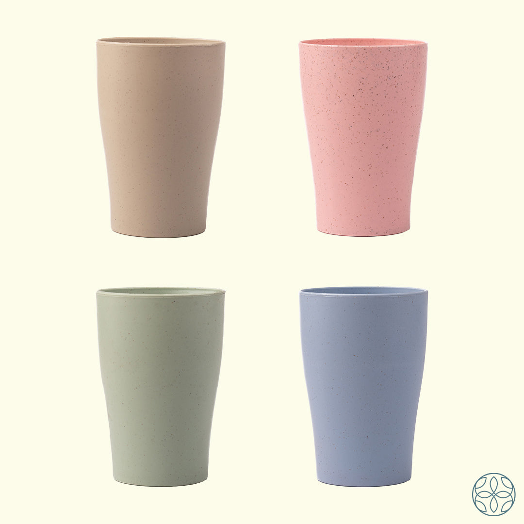 Wheat Straw Cups - Set of 4