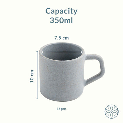 Rice Husk And Bamboo Fiber Cute Coffee Mugs
