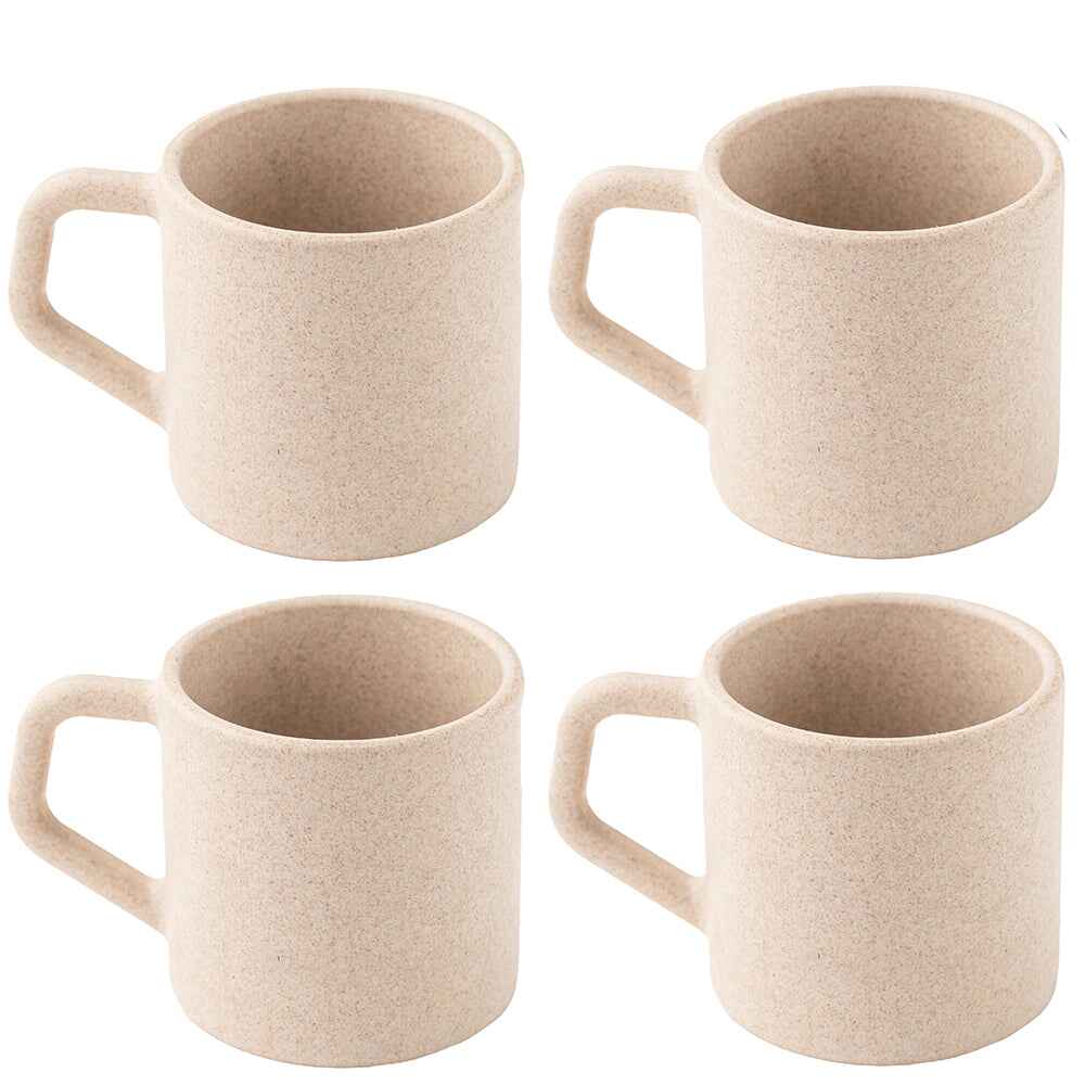 Rice Husk And Bamboo Fiber Cute Coffee Mugs