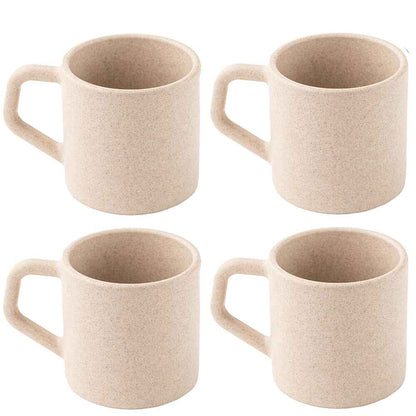 Rice Husk And Bamboo Fiber Cute Coffee Mugs