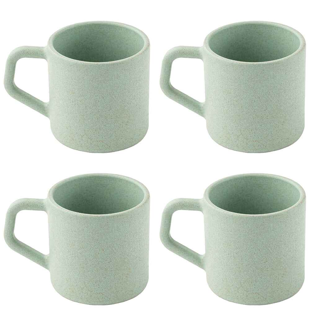 Rice Husk And Bamboo Fiber Cute Coffee Mugs