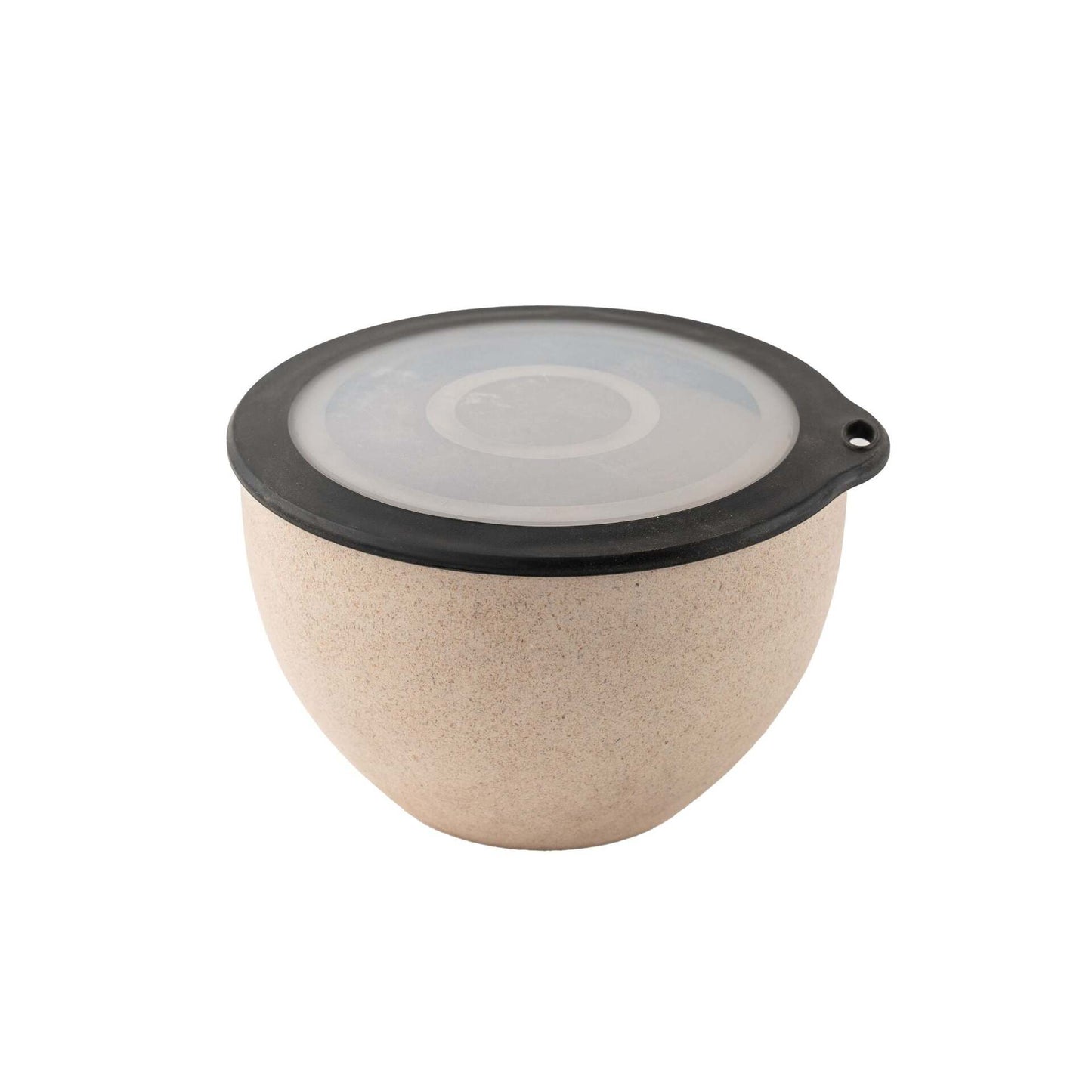 Rice Husk And Bamboo Fiber Serving Bowl With Lid- 1.6L