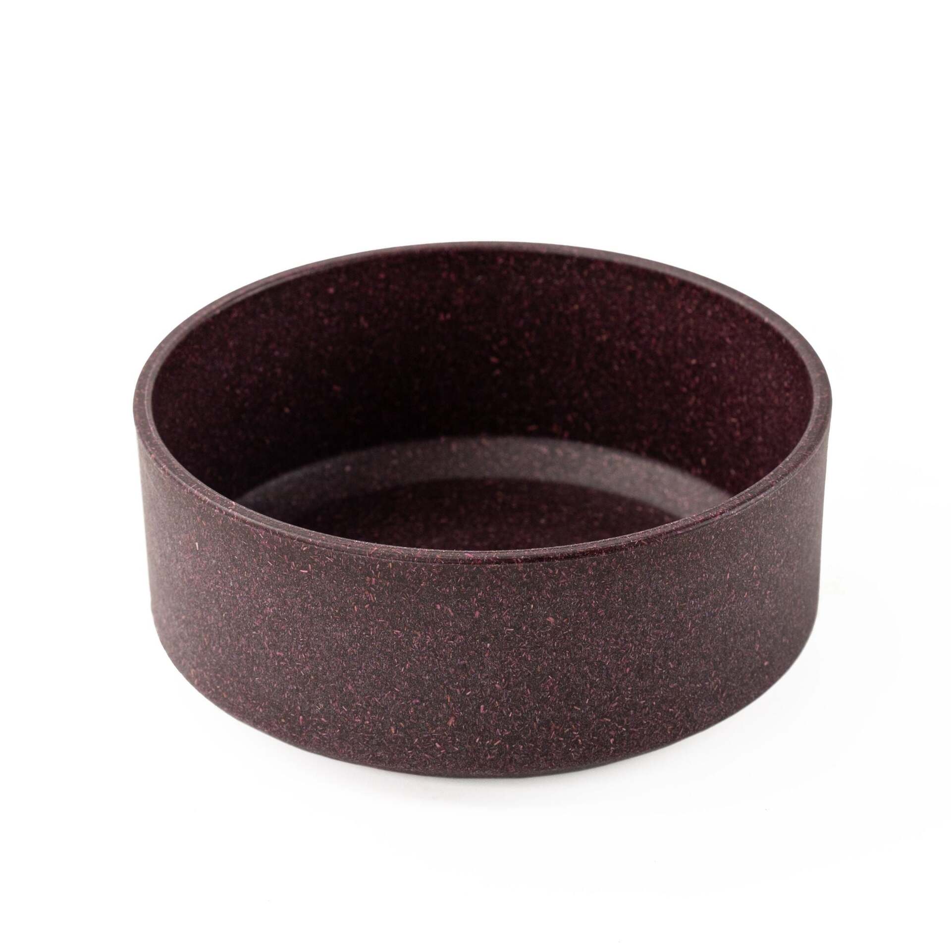 Rice Husk Dog Bowls Round Deep Purple