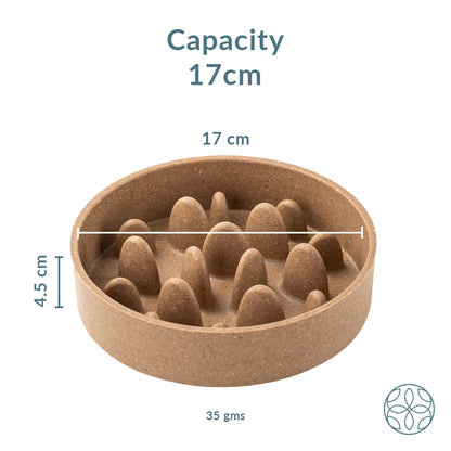Rice Husk Slow Feeder Bowl Big 17CM