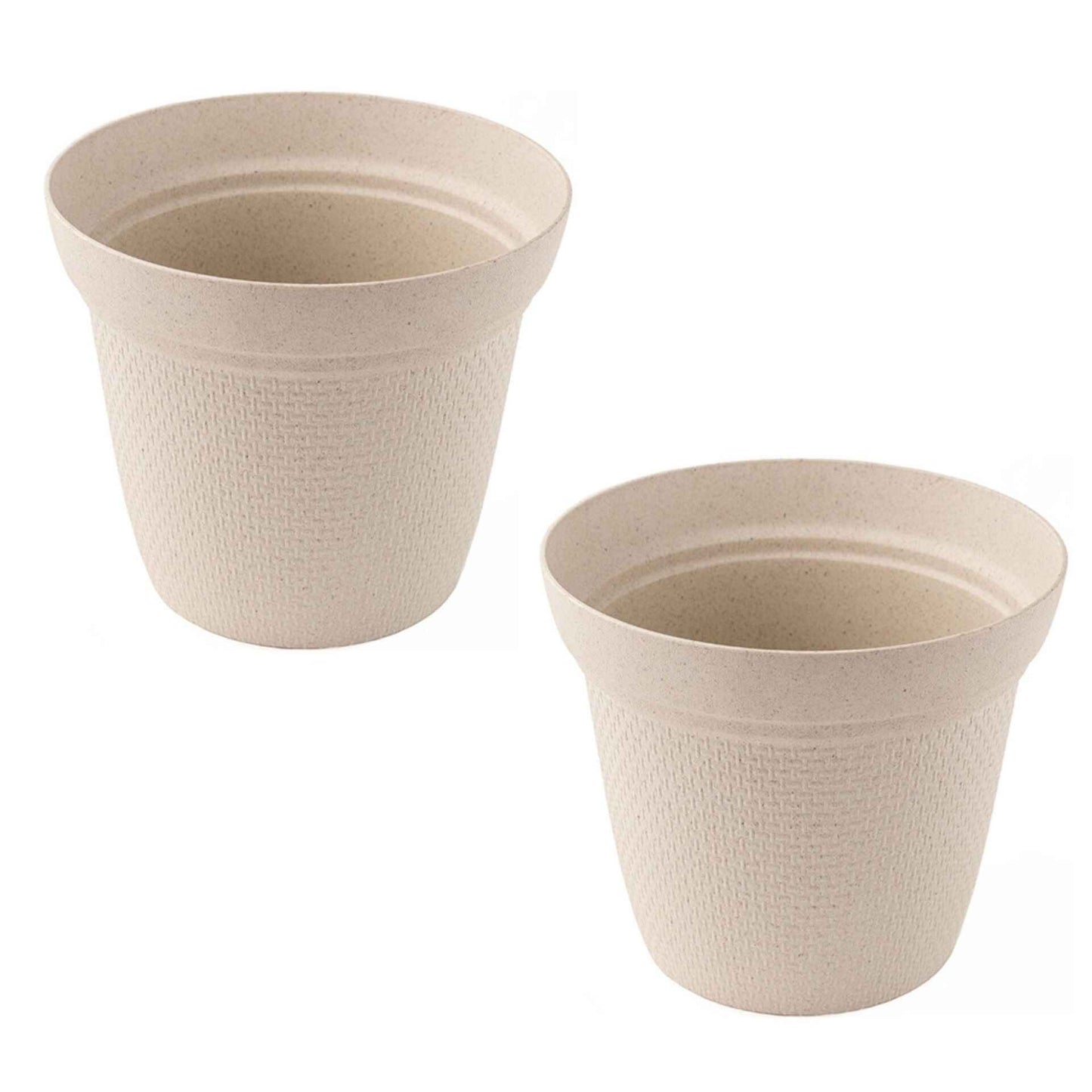 Rice Husk and Bamboo Fiber Dahlia Pot and Planter