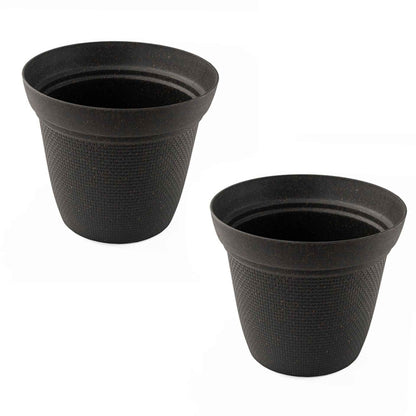Rice Husk and Bamboo Fiber Dahlia Pot and Planter