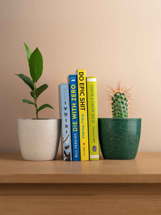 Rice Husk and Bamboo Fiber Lily Pot and Planter
