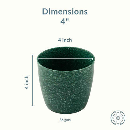 Rice Husk and Bamboo Fiber Lily Pot and Planter