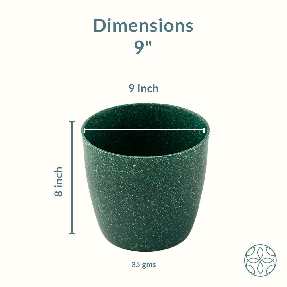 Rice Husk and Bamboo Fiber Lily Pot and Planter