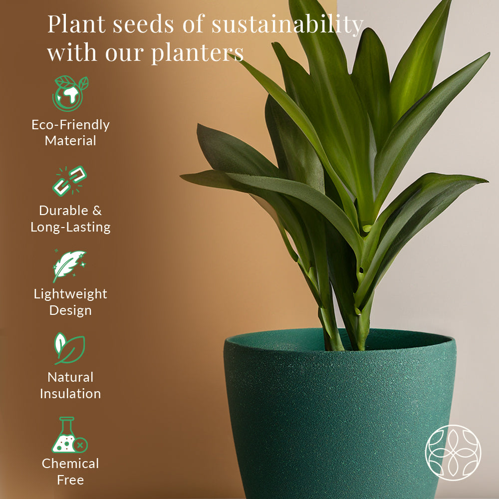Rice Husk and Bamboo Fiber Lily Pot and Planter 
