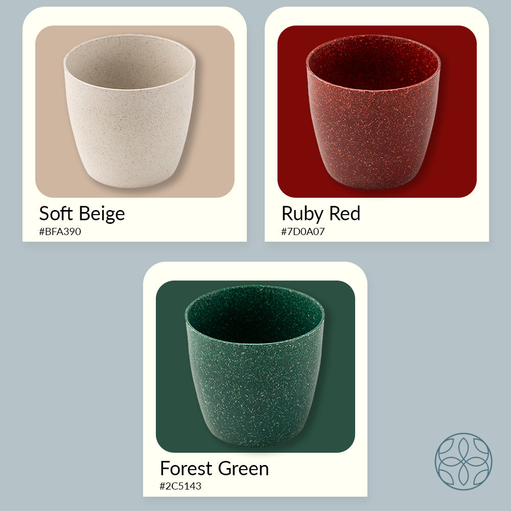 Rice Husk and Bamboo Fiber Lily Pot and Planter