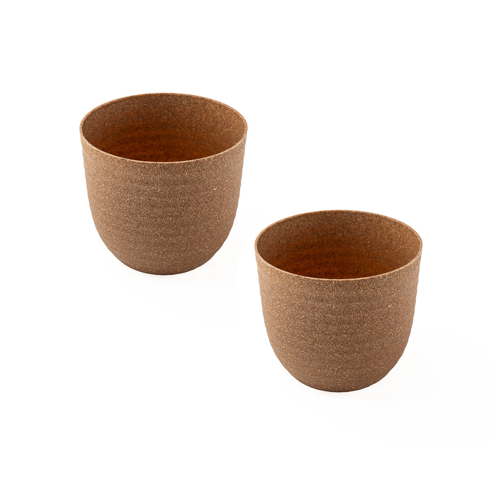 Rice Husk and Bamboo Fiber Peony Pot and Planter