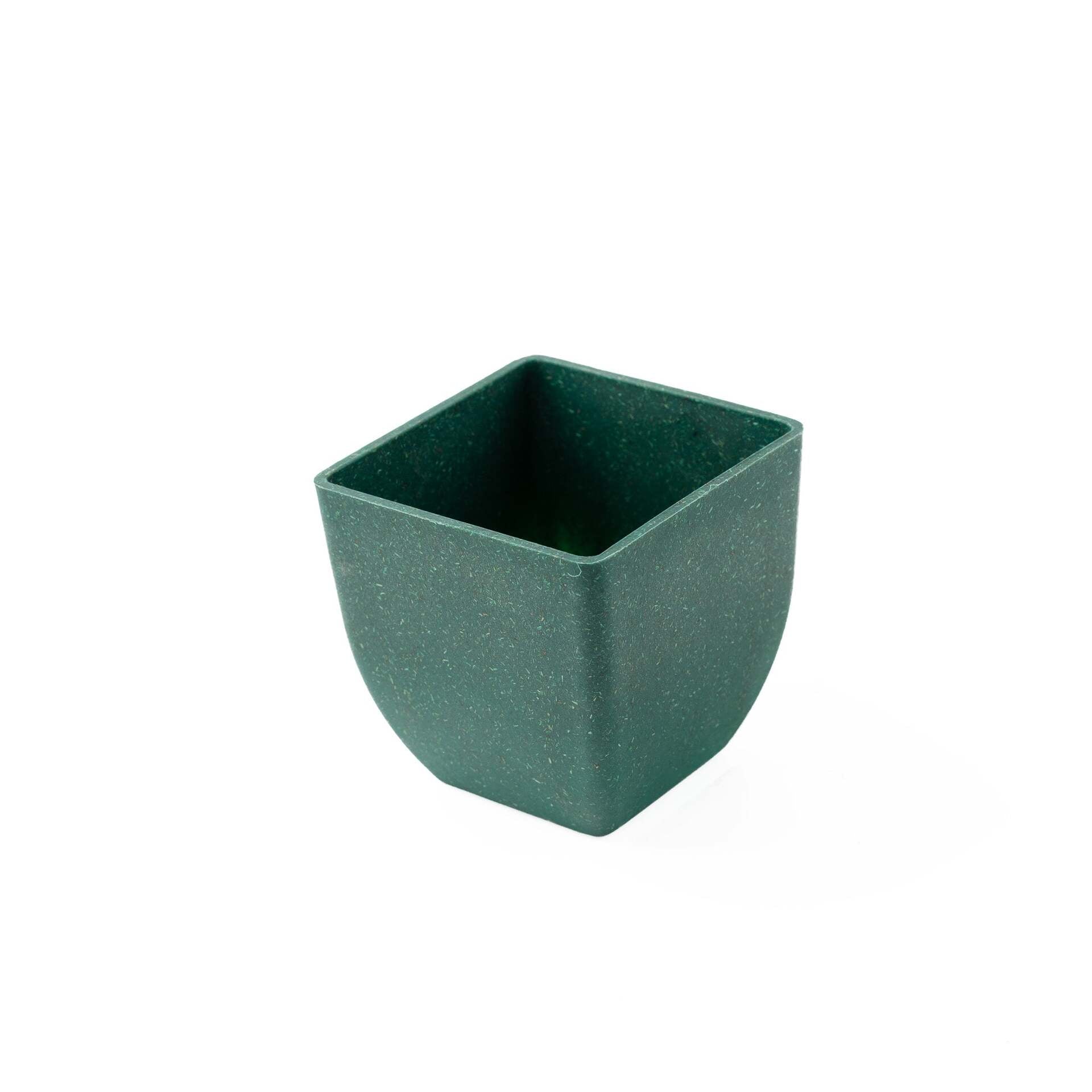 Rice Husk and Bamboo Fiber Sakura Pot and Planter - 4"- Set of 2