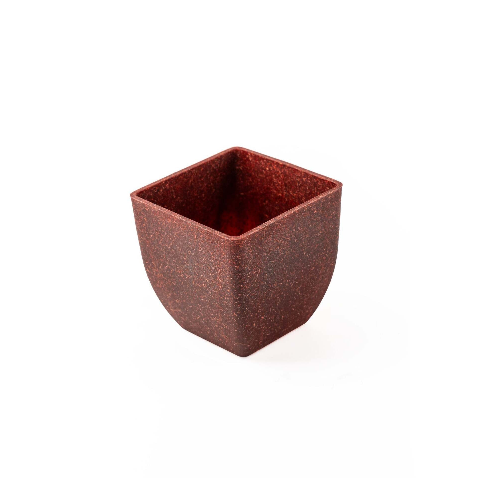 Rice Husk and Bamboo Fiber Sakura Pot and Planter - 4"- Set of 2