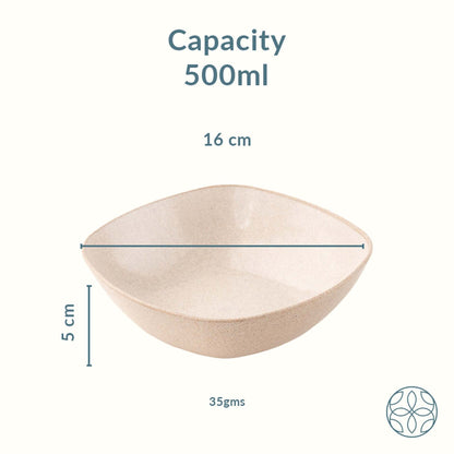 Rice husk And Bamboo Fiber Multipurpose Snack Bowls