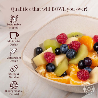 Rice husk And Bamboo Fiber Multipurpose Snack Bowls