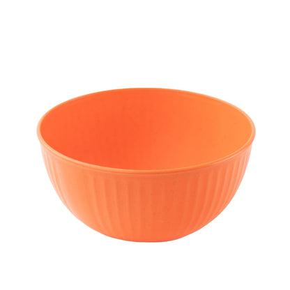 Wheat Straw and Bamboo Fiber Fluted Serving Bowls