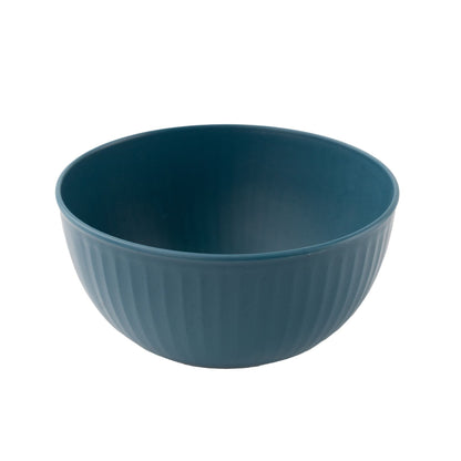 Wheat Straw and Bamboo Fiber Fluted Serving Bowls