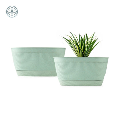 Eco Friendly Rice Husk Camelia 11.5 inch Pots & Planter