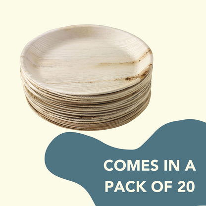 Disposable Areca Plates 4.5 Inches- Pack of 20