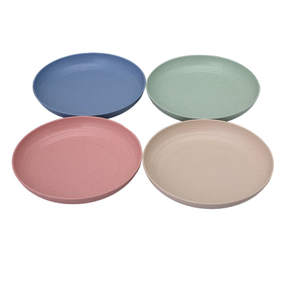 Wheat Straw Snack Plates - Set of 4